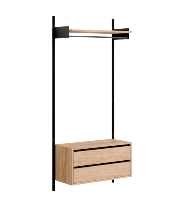 New Works  New Works Shelf Collection, Wardrobe Shelf Cabinet with drawers