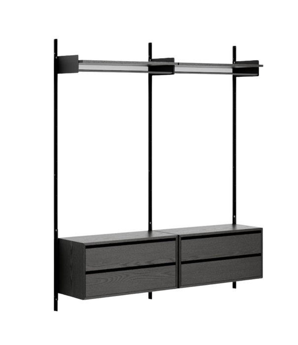 New Works  New Works Shelf Collection, Wardrobe Shelf Cabinets with drawers