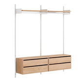 New Works Shelf Collection, Wardrobe Shelf Cabinets with drawers