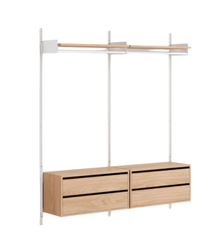 New Works Wardrobe Shelf Cabinets met lades