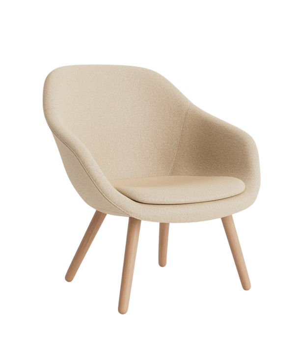 Hay   Hay AAL 82 Lounge chair upholstered, round wood base