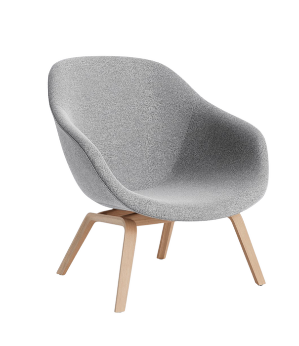 Hay  Hay AAL 83 lounge chair upholstered, tapered wood base