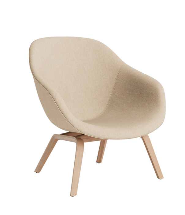 Hay  Hay AAL 83 lounge stoel gestoffeerd, tapered houten poten