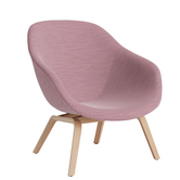 Hay AAL 83 lounge stoel gestoffeerd, tapered houten poten