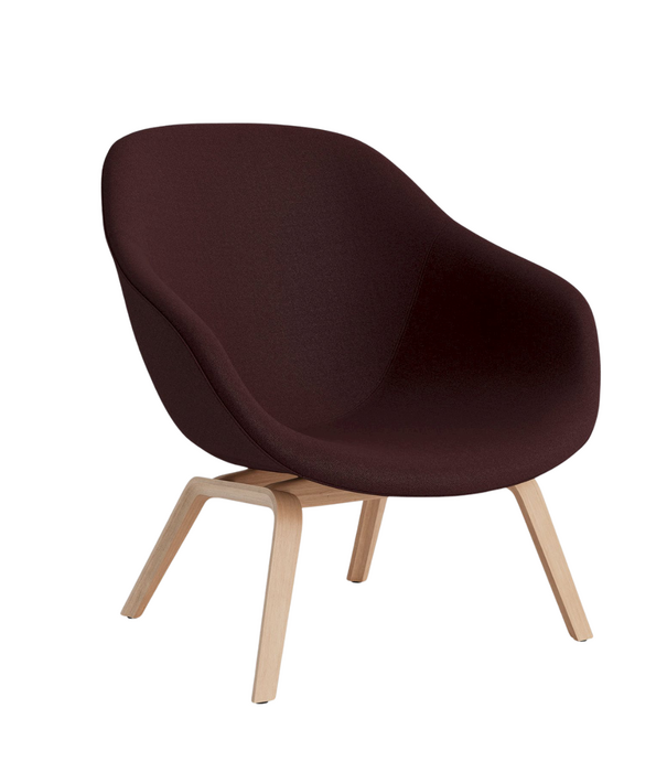 Hay  Hay AAL 83 lounge stoel gestoffeerd, tapered houten poten