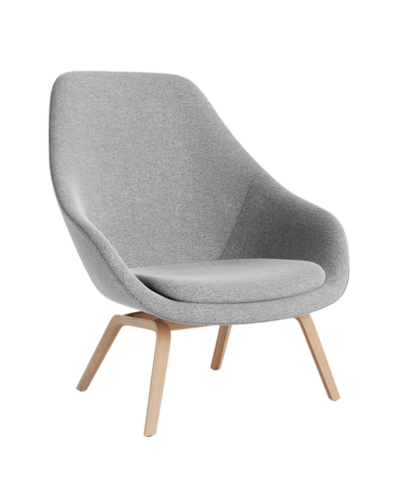 Hay   Hay AAL 93 Lounge Chair high back, tapered wood base