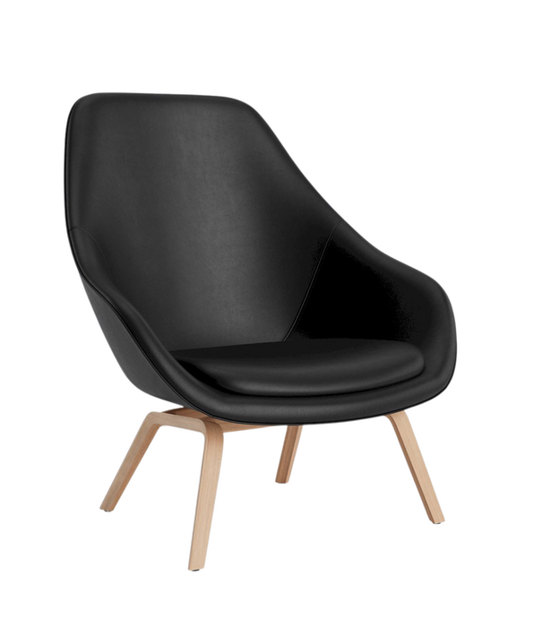 Hay   Hay AAL 93 Lounge Chair high back, tapered wood base