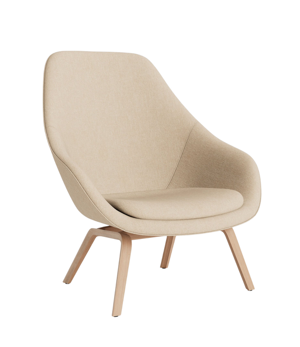 Hay   Hay AAL 93 Lounge Chair high back, tapered wood base