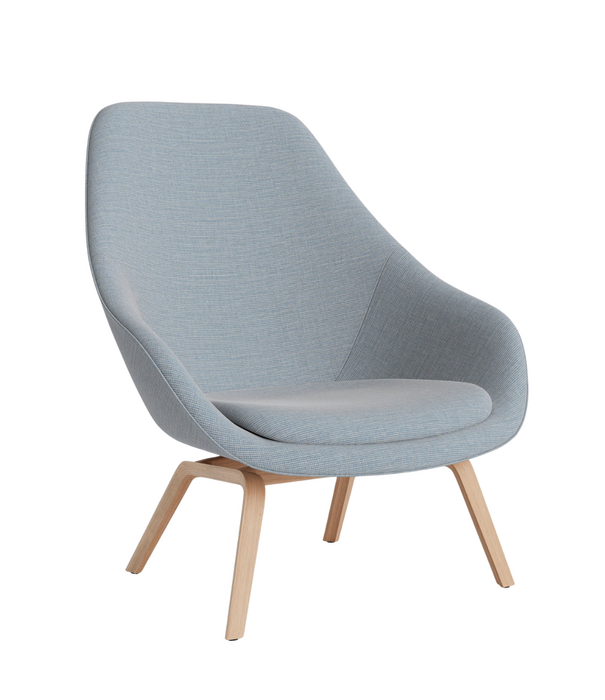 Hay   Hay AAL 93 Lounge Chair high back, tapered wood base