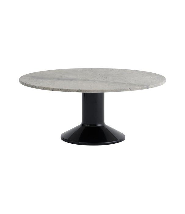 Muuto Muuto Midst Salontafel, zwart / grijs marmer - Ø90cm
