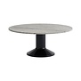 Muuto Midst Coffee Table, black / grey marble - Ø90cm