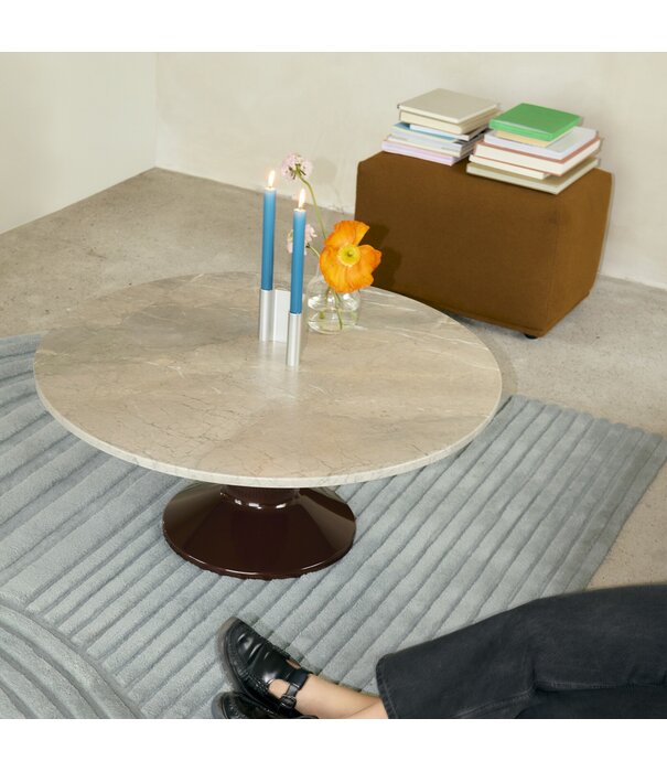 Muuto Muuto Midst Coffee Table grey marble, black - Ø90