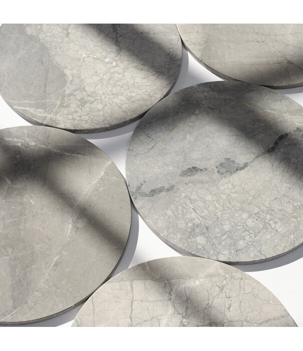 Muuto Muuto Midst Coffee Table, black / grey marble - Ø90cm