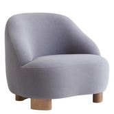 Margas LC1 lLounge Chair, fabric Gentle 133