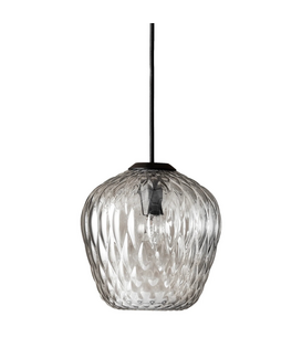 Blown SW pendant silver lustre Ø23