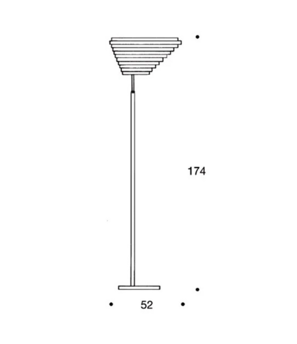 Artek  Artek A805 Vloerlamp “Angel Wing”