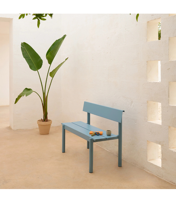 Muuto Muuto Linear Steel Bench with back 170 cm