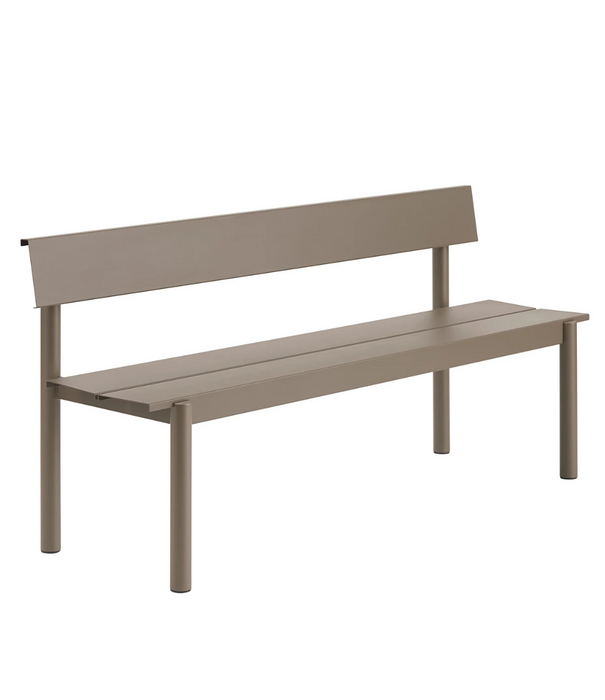 Muuto Muuto Linear Steel Bench with back 170 cm