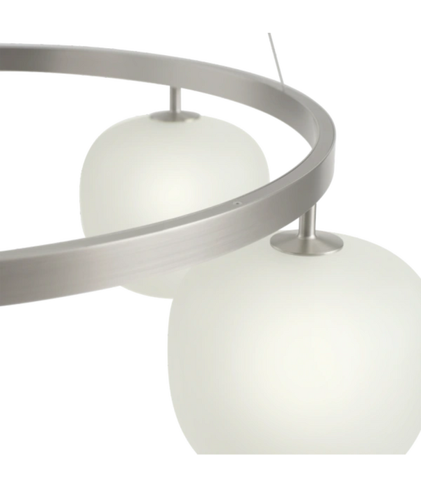 Muuto Rime Chandelier, gezandstraald glas