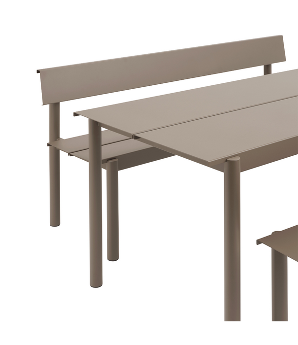Muuto Muuto Linear Steel Bench with back 110 cm