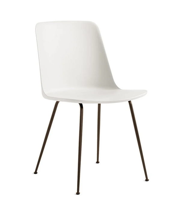 &Tradition &Tradition Rely HW6 Dining Chair, bronzed steel legs