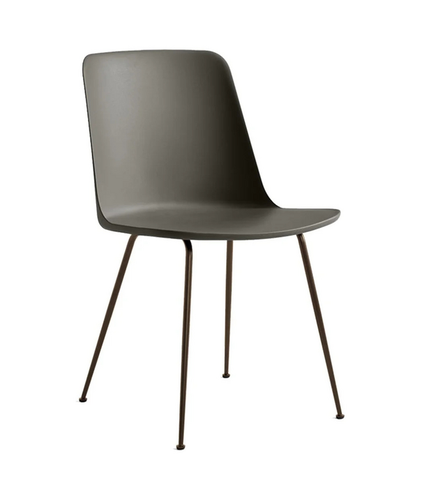 &Tradition &Tradition Rely HW6 Dining Chair, bronzed steel legs