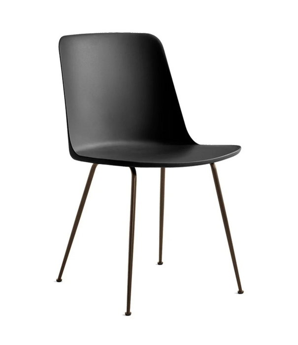 &Tradition Rely HW6 Dining Chair, bronzed steel legs