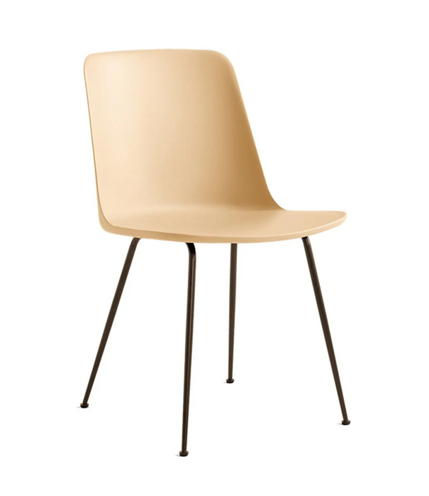&Tradition &Tradition Rely HW6 Dining Chair, bronzed steel legs