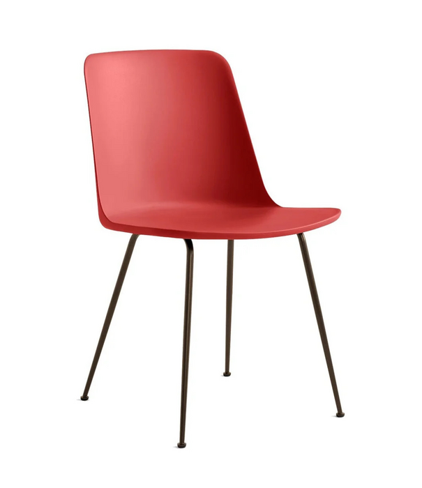 &Tradition Rely HW6 Dining Chair, bronzed steel legs
