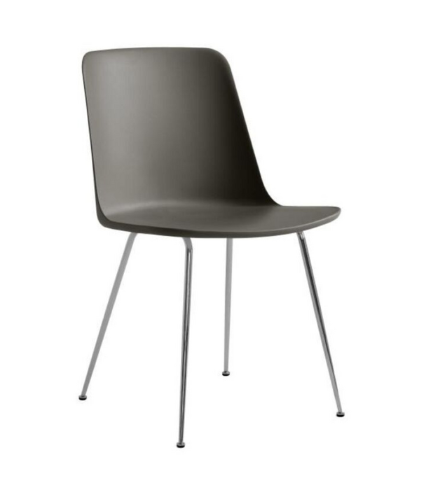 &Tradition &Tradition Rely HW6 Dining Chair, chrome steel legs