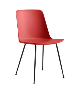 Rely HW6 Dining Chair, black steel legs