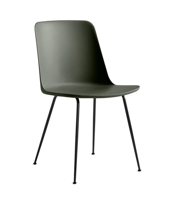&Tradition &Tradition Rely HW6 Dining Chair, black steel legs