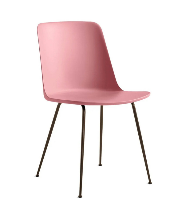 &Tradition &Tradition Rely HW6 Dining Chair, black steel legs