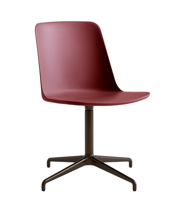 &Tradition &Tradition Rely HW11 Dining Chair plastic, bronzed swivel base