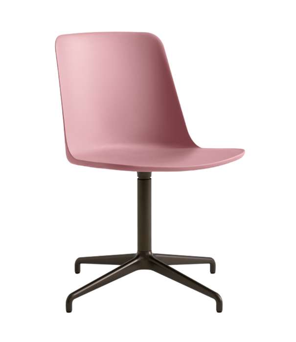 &Tradition Rely HW11 Dining Chair plastic, bronzed swivel base