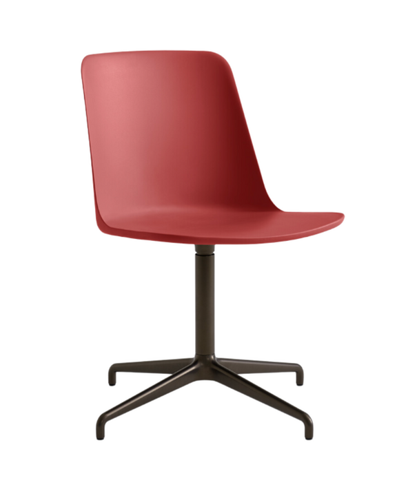 &Tradition Rely HW11 Dining Chair plastic, bronzed swivel base