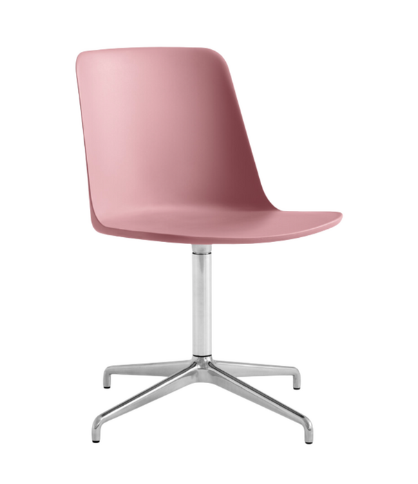 &Tradition Rely HW11 Conference Stoel plastic, chroom swivel voet