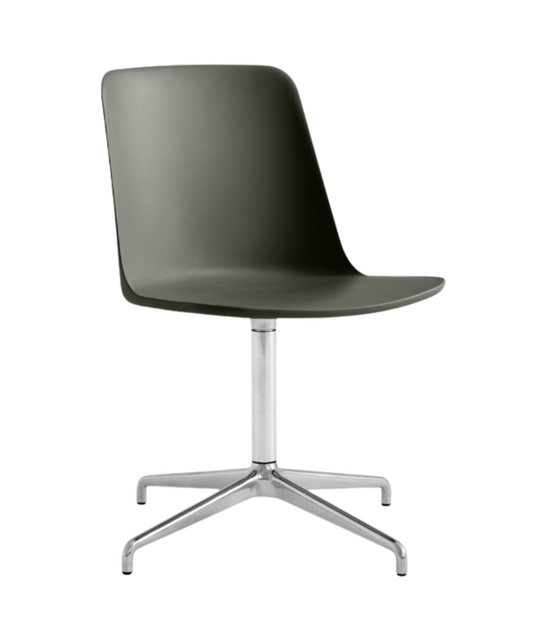 &Tradition Rely HW11 Conference Chair plastic, chrome swivel base