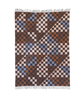 Raawii Patch Blanket saffron, blue, white 200 x 150cm
