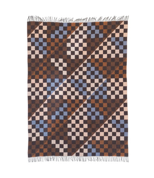 Patch Blanket saffron, blue, white 200 x 150