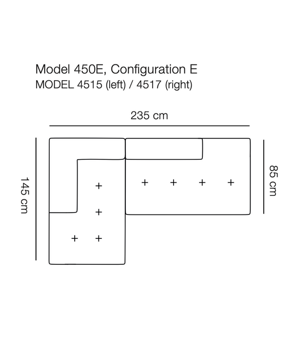 Fredericia  Fredericia Delphi Elements Sofa E fabric blue keiga 762