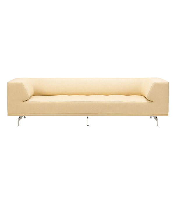 Fredericia  Fredericia Delphi 3-seater Sofa, brushed aluminium base 240cm
