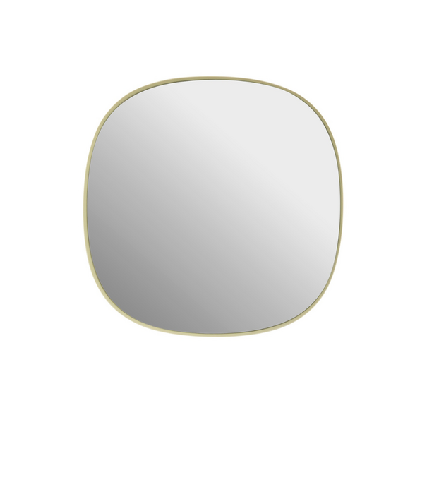 Muuto Framed Mirror Light Yellow 40 x 40