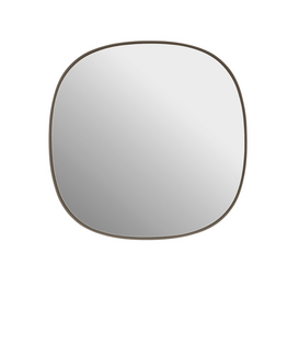 Framed Mirror Taupe 40 x 40