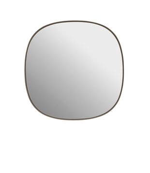 Muuto Framed Mirror Taupe 40 x 40
