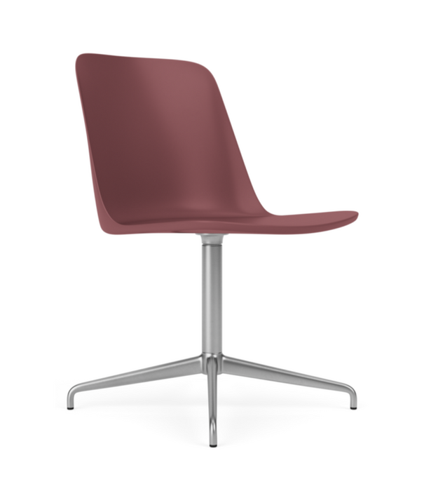 &Tradition Rely HW11 Conference Stoel plastic, chroom swivel voet