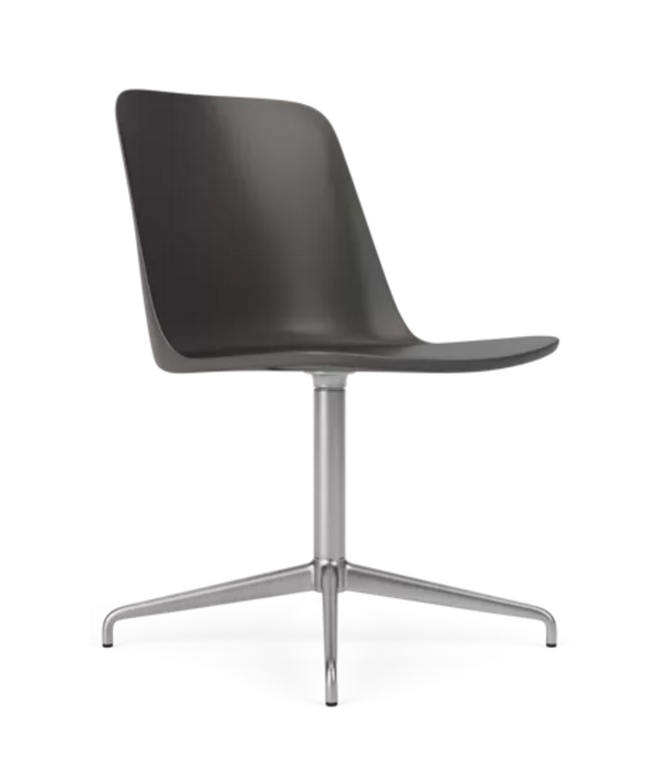 &Tradition Rely HW11 Conference Stoel plastic, chroom swivel voet