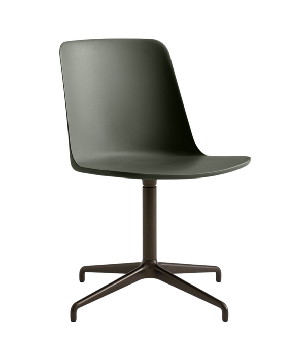 &Tradition &Tradition Rely HW11 Conference Stoel plastic, zwart swivel voet