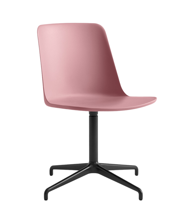 &Tradition Rely HW11 Conference Stoel plastic, zwart swivel voet