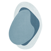 Layered Erik Bratsberg Lozza  Wol Vloerkleed Teal